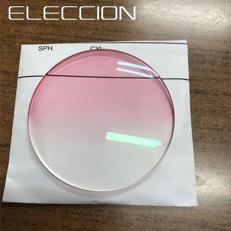 Градиентные линзы ELECCION 1,56 1,61 1,67 для близорукости, дальнозоркости, асферические оптические очки по рецепту, цветные линзы