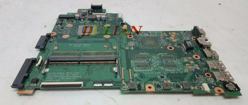 Сменная материнская плата 925545-001 для ноутбука HP 240 G6 14-BW 14Z-BW DA00P2MB6D0 925545-601 работает