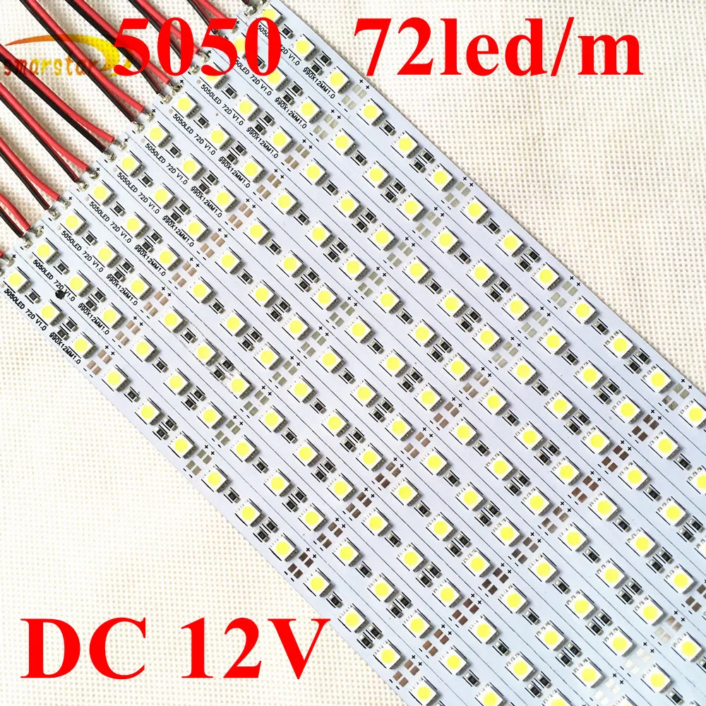 Smarstar DC 12 В 0 5 М 5050 Жесткая светодиодная лента светильник ing 50 см 36 светодиодов