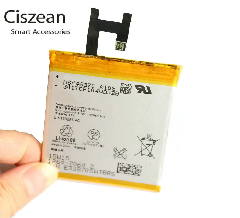 1x2330 мА/ч LIS1502ERPC Батарея для Sony M2 Aqua C Z L36H L36i LT36 LT36H LT36I S39H C6603 C6602 C6600 C660X C2305 SO 02E|battery
