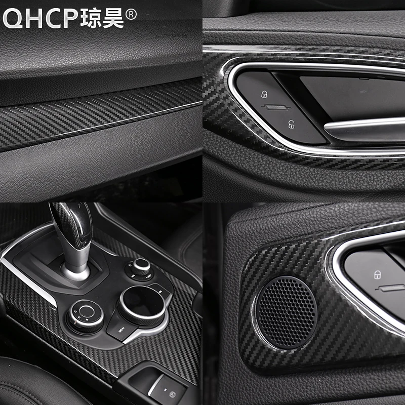 QHCP углеродное волокно лента для приборной панели переключения передач Панель