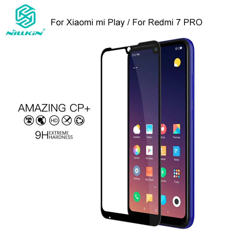 Закаленное стекло Nillkin для Redmi 7 PRO/Xiaomi Mi Play защита экрана 2.5D ARC 0 33 мм полное