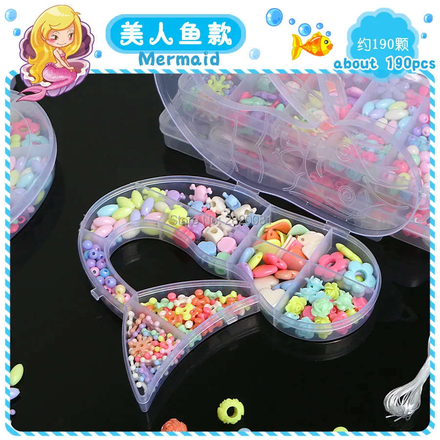 Пластиковые украшения сделай сам бусины-нитки макияж головоломка игрушки для