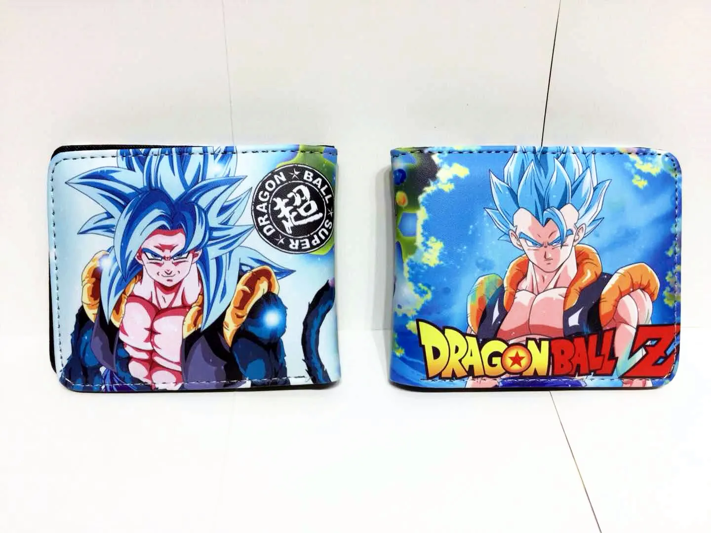 Аниме Dragon Ball и super Goku кошелек Pu короткий двойной фото держатель для карт для мужчин и женщин монета карман на молнии мультфильм сумочка с принтом