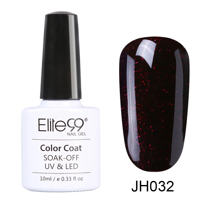 JH032 Elite99, серия винно-красного цвета, 10 мл, Гель-лак для ногтей, цветной лак, Полупостоянный Гель-лак для ногтей, замачиваемый, УФ светодиодный, Гель-лак - Цвет: JH032