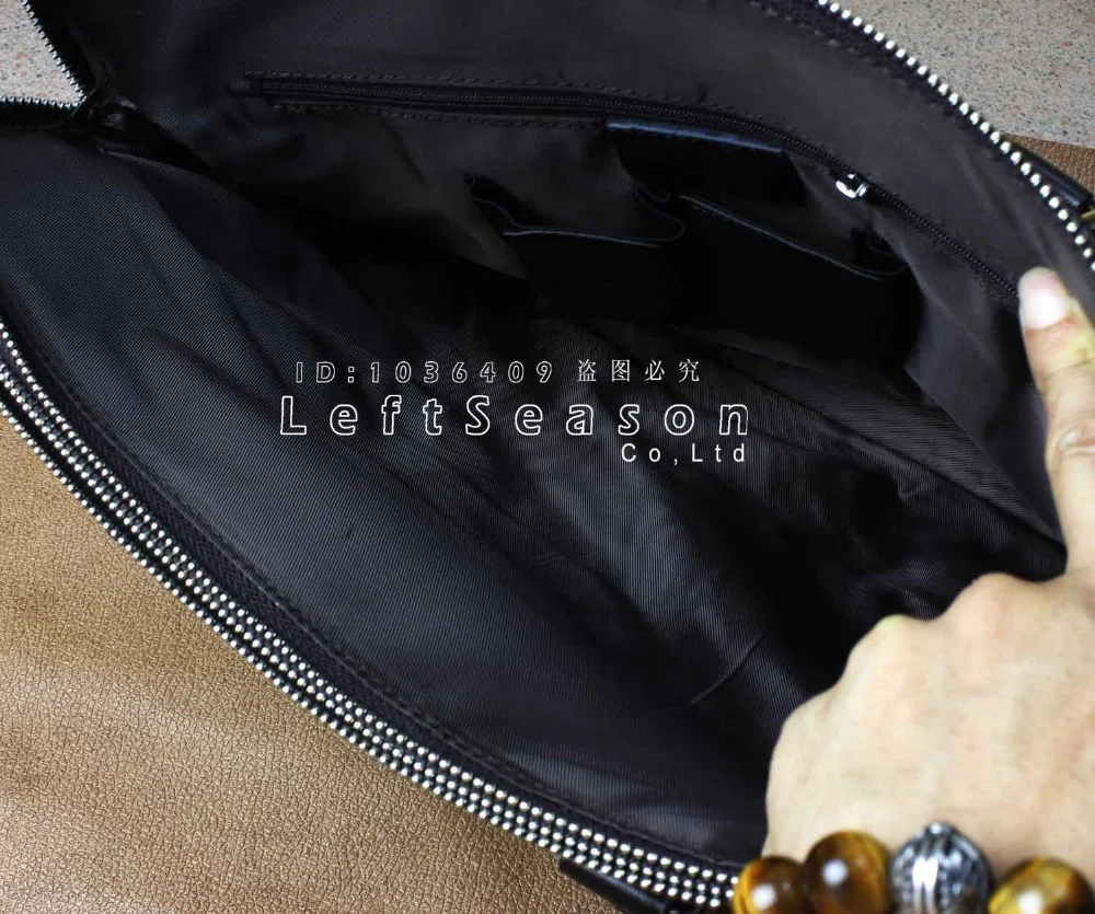 Мужской кожаный портфель в стиле аллигатора темно коричневый для ноутбука BF2|dark