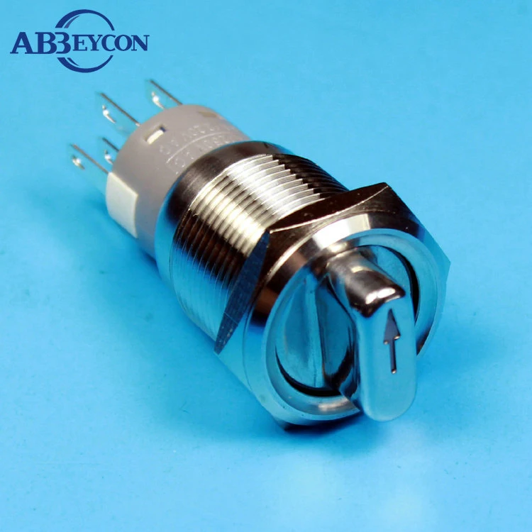 

5pcs/Lot IB 1930XE 19mm stainless steel waterproof metal LED illuminated 2-3 position rotary switch