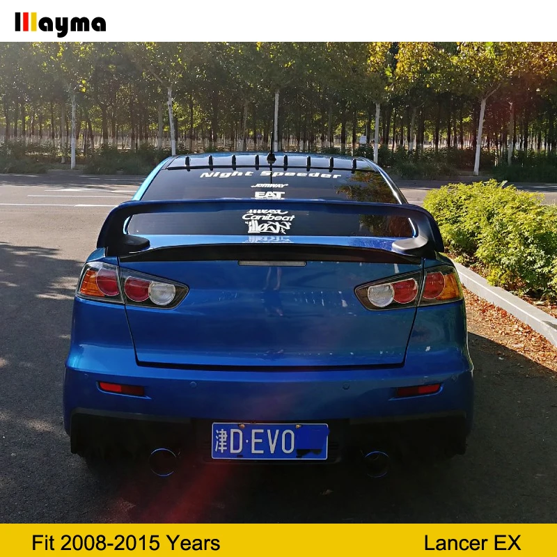 Муляж крыши в стиле акулы спойлер для CF Mitsubishi Lancer EX 2008 2015 года задний из имитации