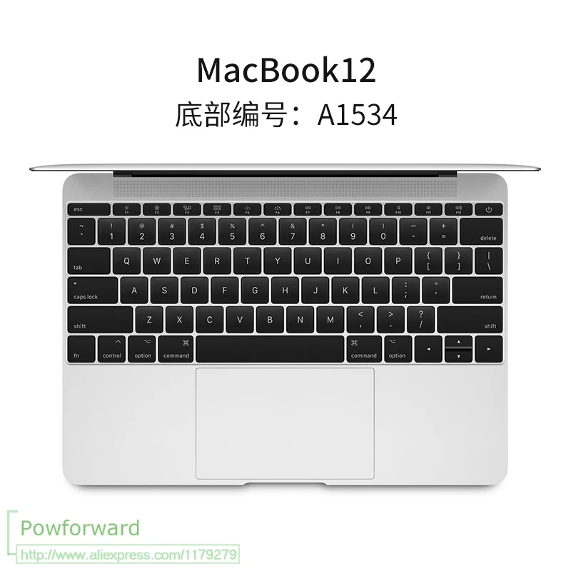12 inch A1534 ТПУ защитный чехол для клавиатуры Apple macbook Air Pro с retina 11 12 13 15 17 Сенсорная панель 13,3 15,4 - Цвет: 12 inch A1534