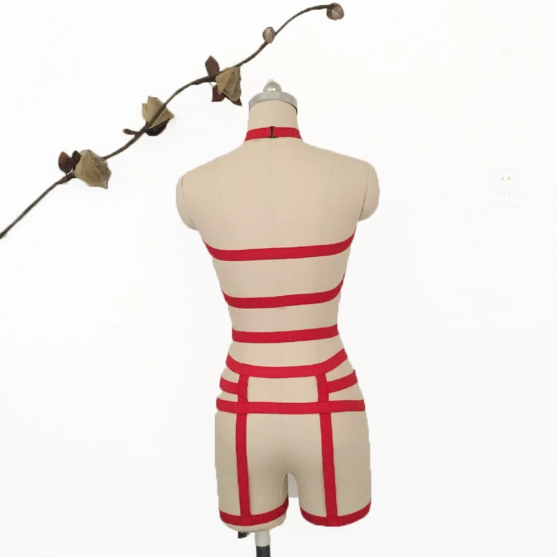 2017 новая мода пастельный Готический эластичный бюст костюм бондаж сексуальный