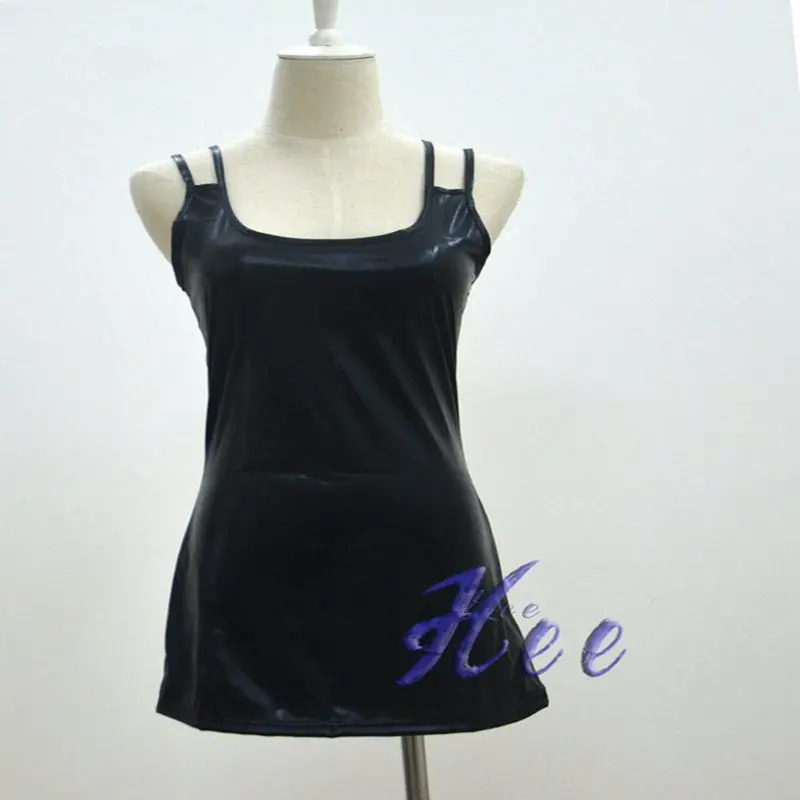 Женское Бандажное платье из ПВХ латексной кожи Сексуальные вечерние Клубные