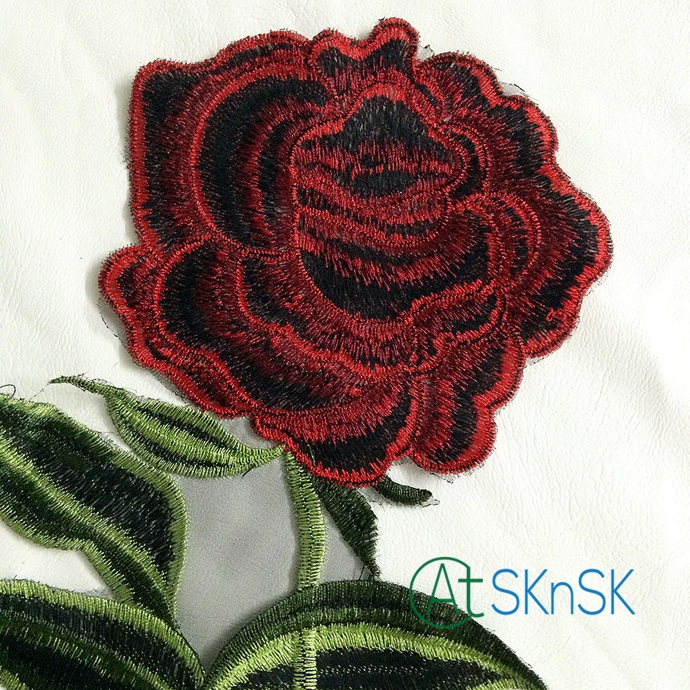Патчи с вышивкой в виде цветка розы и пиона 50 шт./лот|applique iron on|iron on patchesiron |