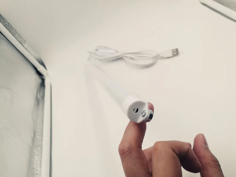 USB светодиодная световая полоса 5 В Жесткая для кухни алюминиевая с регулируемой