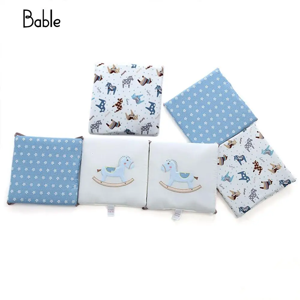 6 PCS Baby Bed Around Monkey Fox Safe Crib Liner Cushion Bumper Protector | Мать и ребенок
