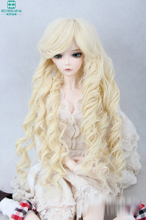 Волосы для кукол 1/3 1/4 1/6 BJD/SD куклы парики римские светло золотистые коричневые