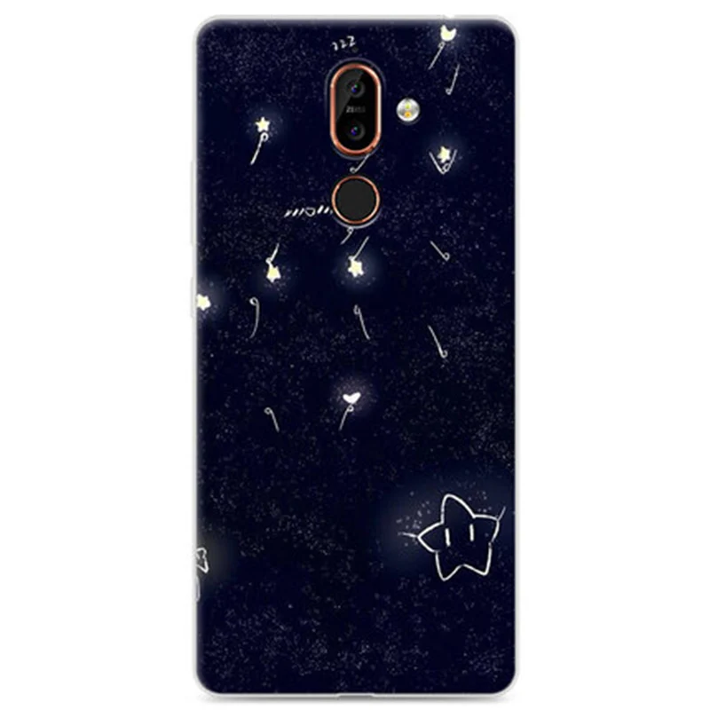 Чехол для Nokia 7 plus милый мультяшный мягкий чехол телефона Nokia7 защитный TA-1062 чехлы |