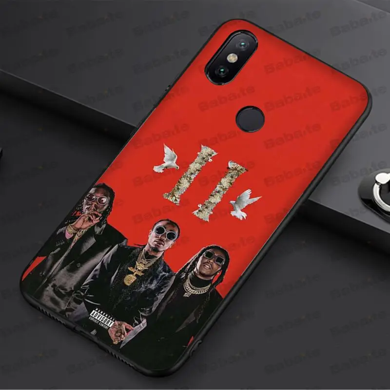 Черный силиконовый мягкий чехол для телефона Babaite migos из ТПУ redmi 5plus 5A 6pro 4X note5A note4x