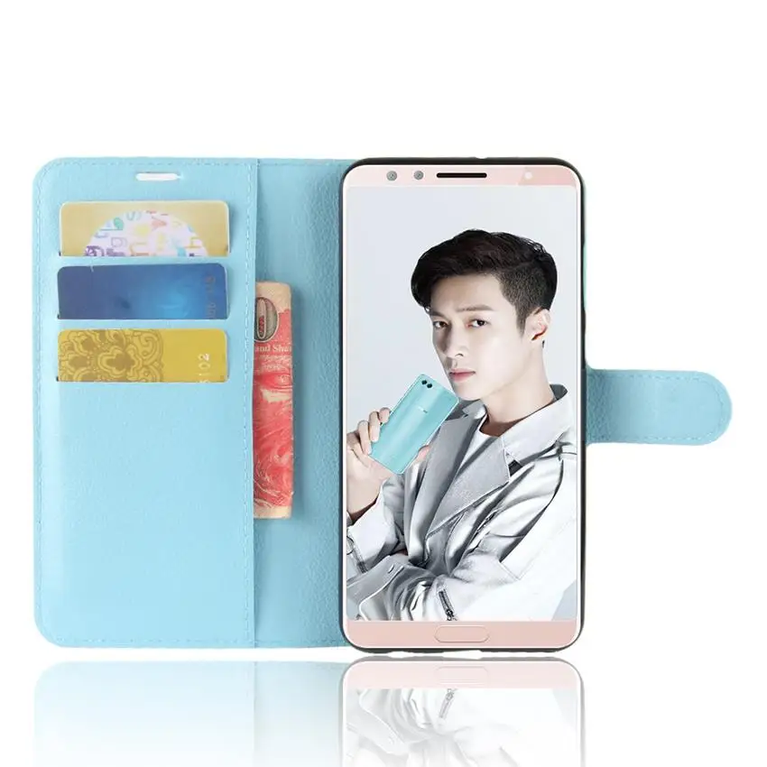 Чехол для Huawei Nova 2S nova2S с откидной крышкой кожаный силиконовый защитный