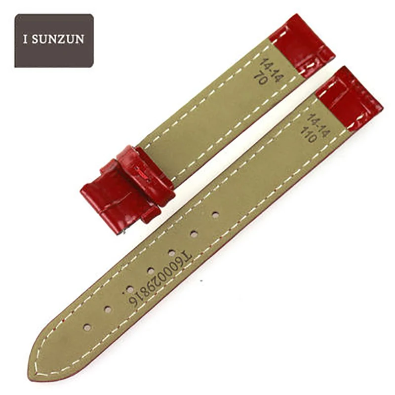 Женский ремешок ISUNZUN для часов Tissot 1853 T02 женский из натуральной кожи 14 мм T023 T028 |