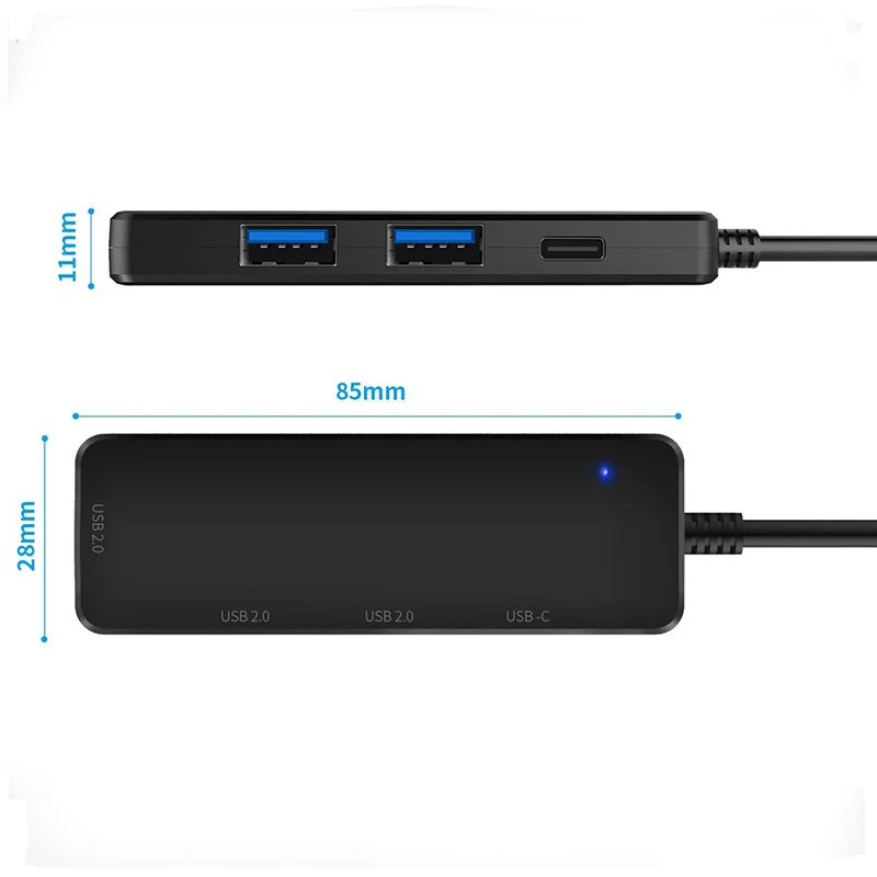 Usb концентратор Thunderbolt 3 с 4 портами Type c к USB 2 0 1 адаптер для MacBook Pro Samsung s9s s10 huawei mate 20