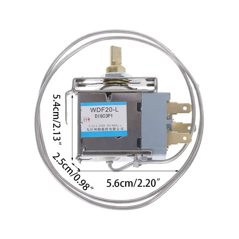 WDF18-L/WDF20-L/WDF19-K/WDF22-L 2Pin холодильник морозильник термостат бытовой металлический регулятор температуры