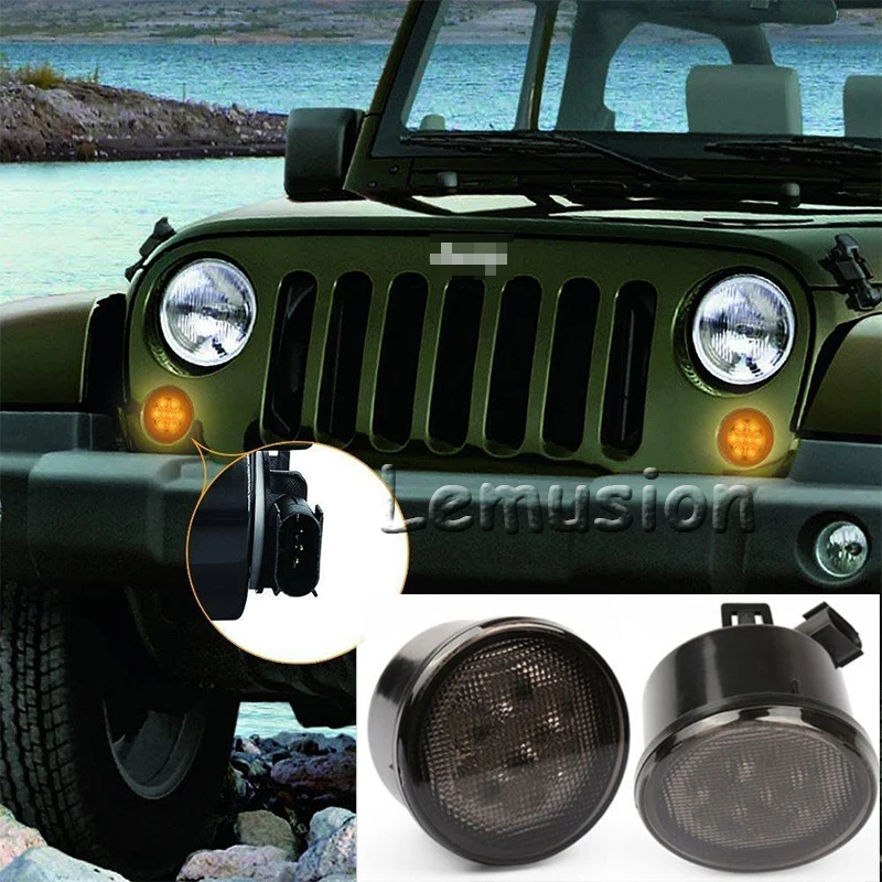 1 пара светодиодный указатель поворота на переднее крыло автомобиля 12 В комплект