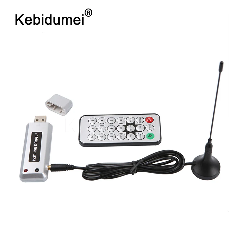 Цифровой DVB T TV Stick HD тюнер приемник рекордер ТВ Радио с антенной пультом