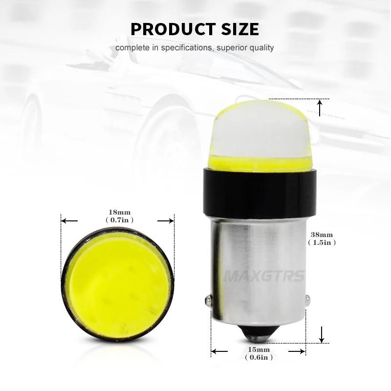 2x1156 BA15S P21W COB 12 чип светодиодный ная лампа заднего хода автомобильная из