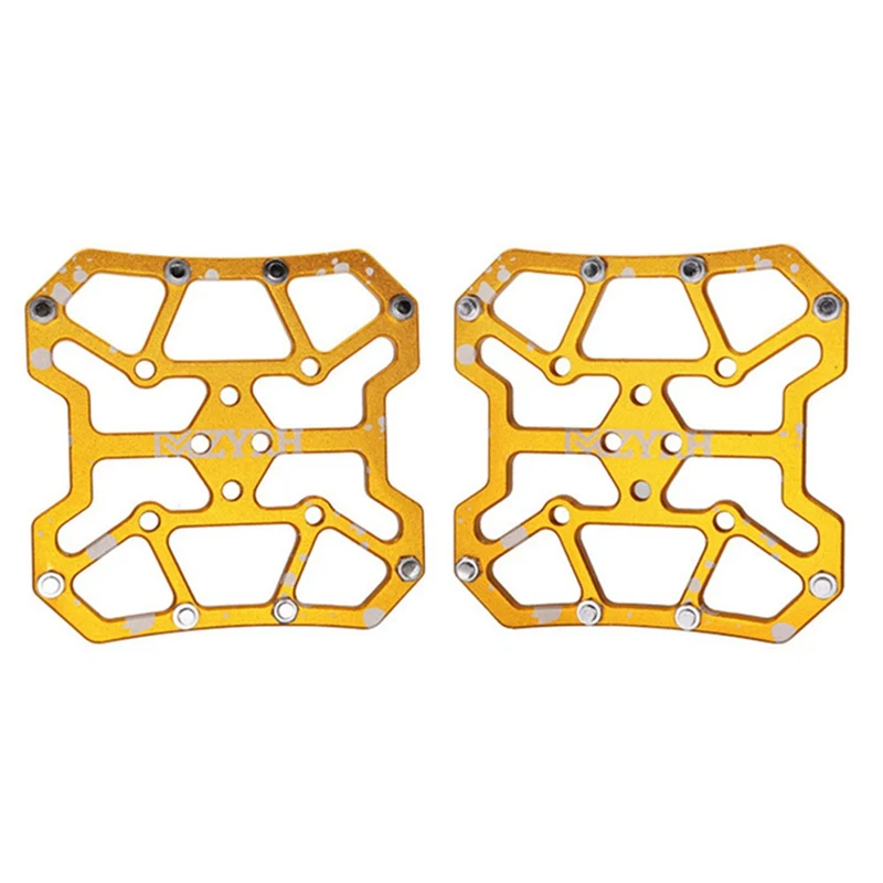 1 Pair Aluminum Alloy Bicycle Pedal Flat Platform Adapter Conversion Universal Compatible MTB Road Bike Parts Accessories