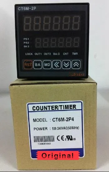 

CT6M-2P4 (CT6-2P) 100-240В переменного тока (50-60 Гц) Новый оригинальный Многофункциональный счетчик таймера