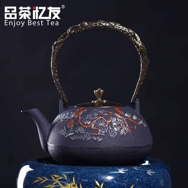 1000 мл чугунный чайник японский горшок старый железный Tetsubin чайный набор