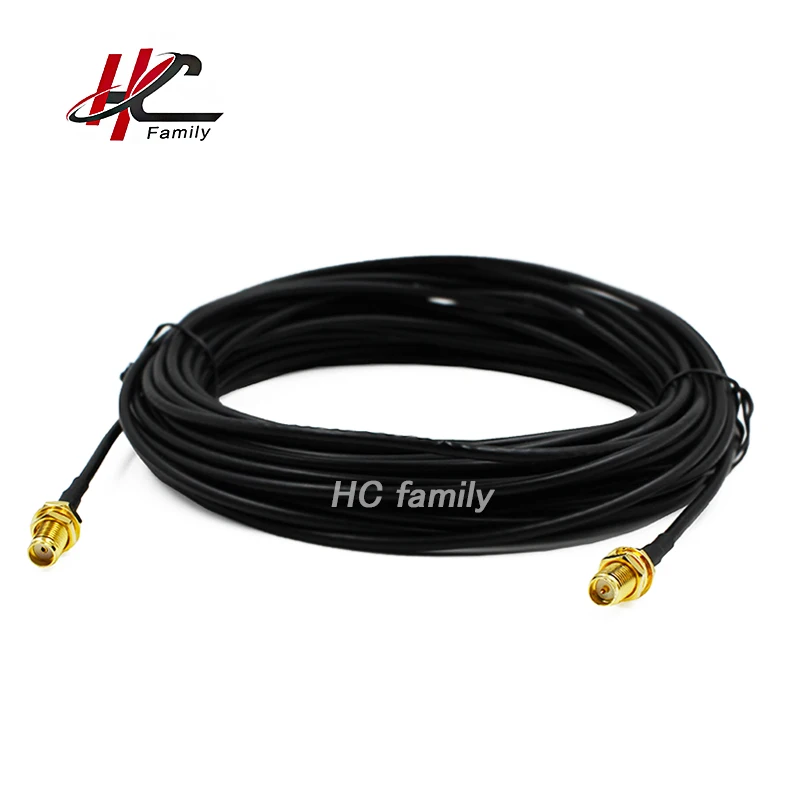5 м 196in низкозатратные антенные кабели RG174 RP SMA Female to Bulkhead Cable RG 174 Coax|Соединители| |