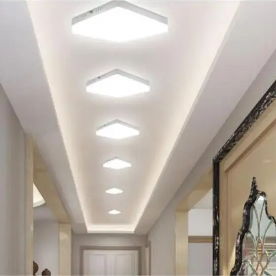 Поверхностный монтаж smd акриловая светодиодсветильник панель circline квадратное