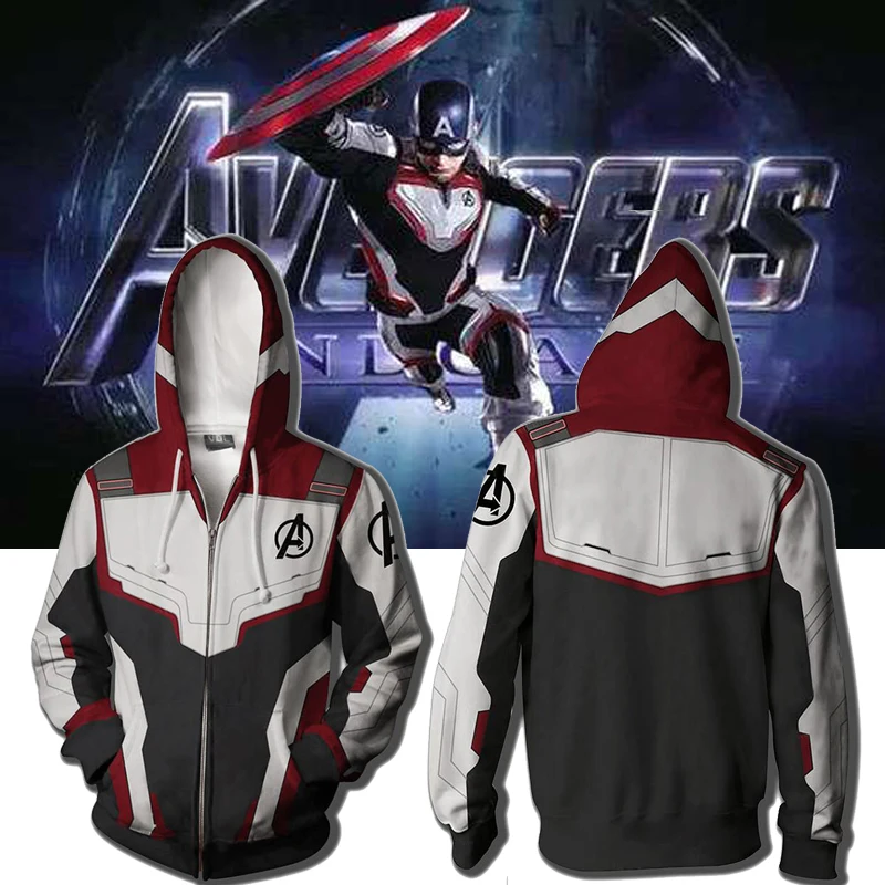 Одежда для здоровья Marvel The Avengers 4 толстовки с капюшоном взрослых косплей на