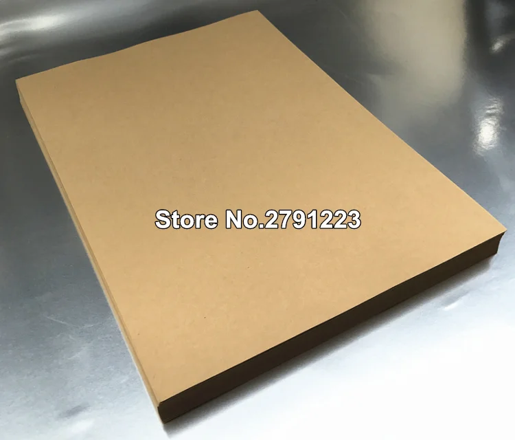 A4 коричневая крафт-бумага бумажная доска картонная карта пустая 100gsm 150gsm 50 шт./лот