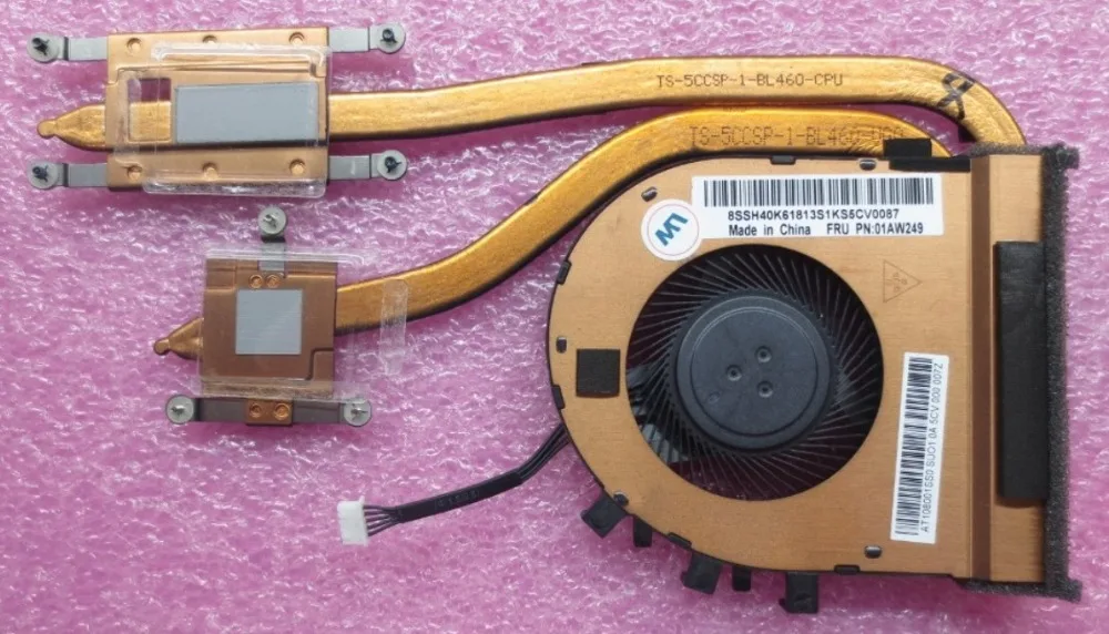

New Original for Lenovo ThinkPad L460 Cooling Fan & Heatsink Assembly Radiator Cooler WORKING 01AW249 01AW248