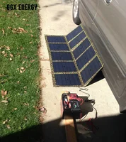 GGX ENERGY 100 Watt Portable Solar Array Solar Panel Charger Kit 12V for House Battery of VW Eurovan Camper/Weekender