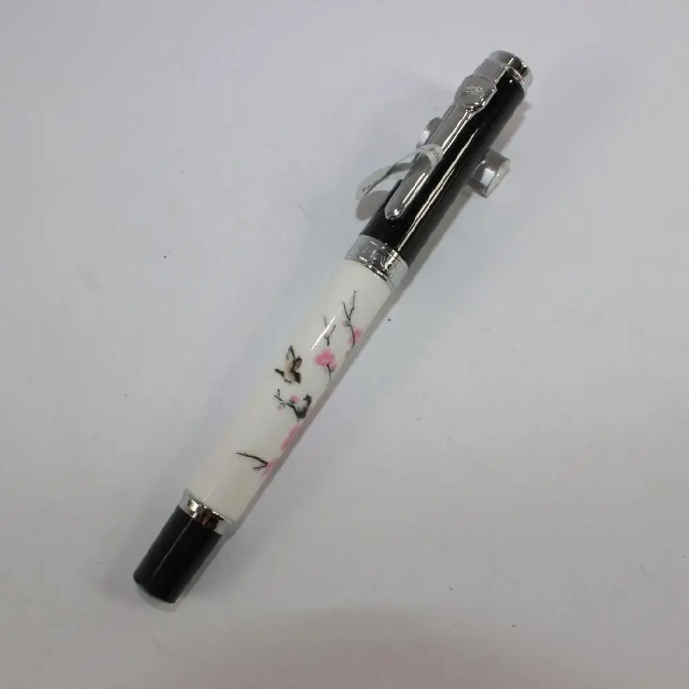 Adeeing элегантный Jinhao 8802 Сливовый цветок авторучка 18kgp|Перьевые ручки| |