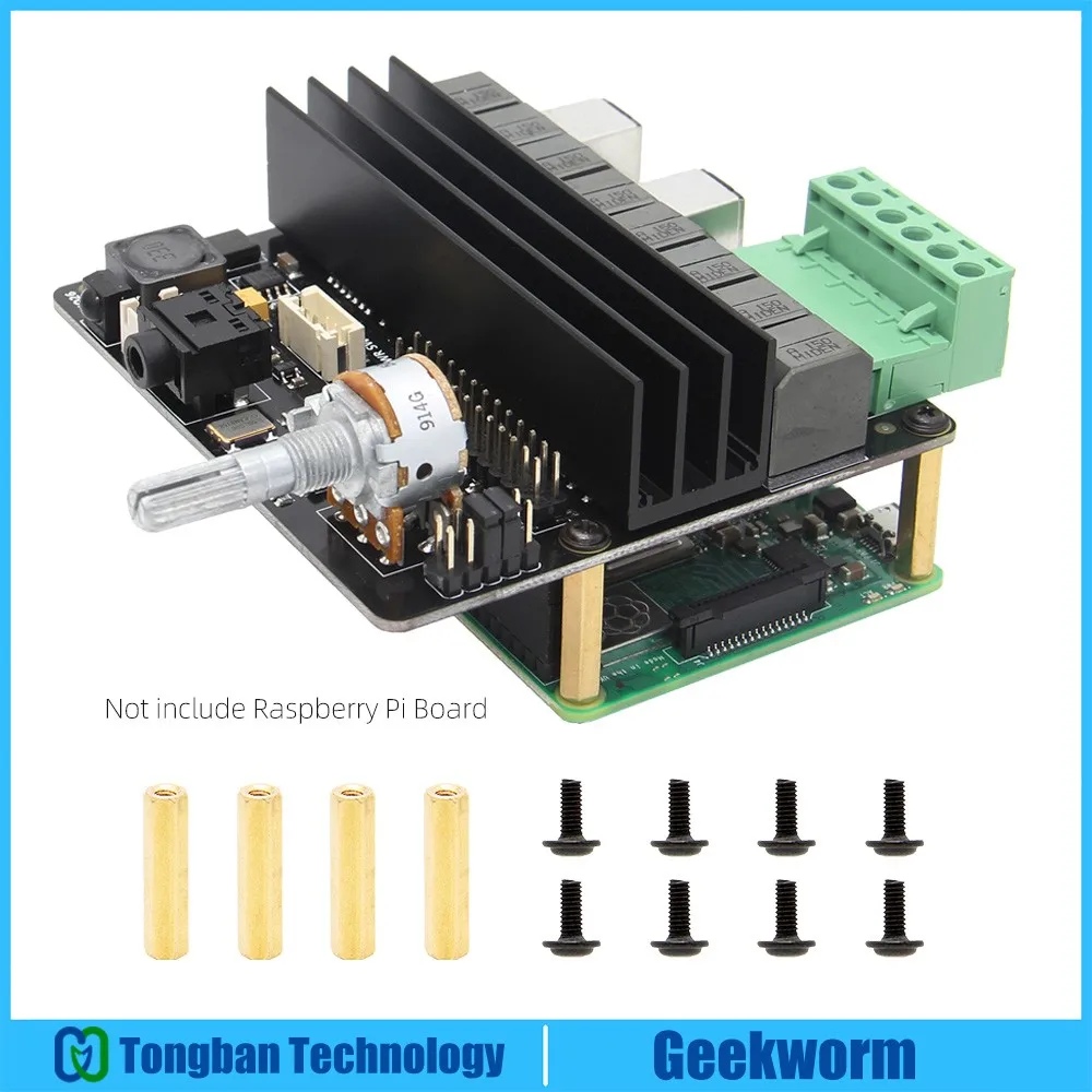 Raspberry Pi 4 Model B/3B +/3B HIFI DAC Full-HD Class-D усилитель звуковая плата X450 музыкальный плеер |