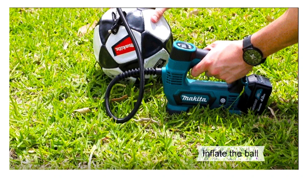 Япония Makita MP100DZ перезаряжаемый воздушный насос литиевая батарея воздушный компрессор насос для автомобильных покрышек 12 В CXT 121PSI 830KPa 65 мм трубчатый насос