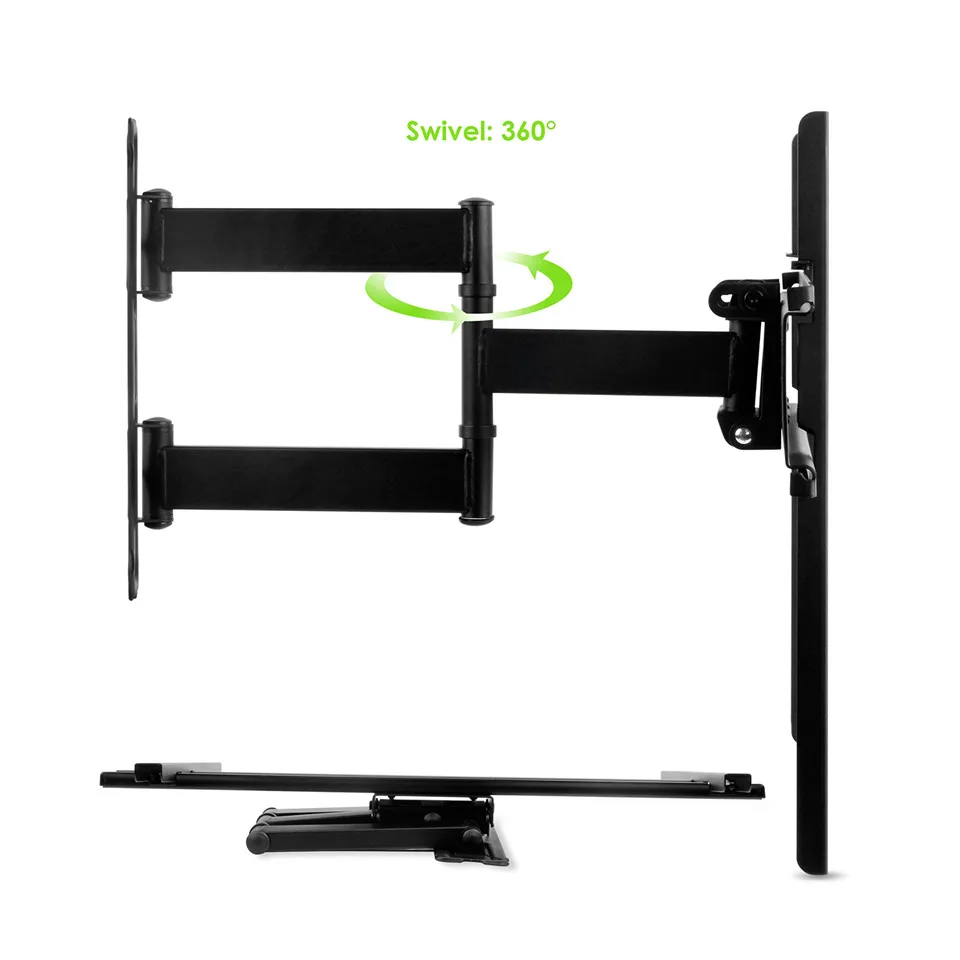 EU Stock Telmu TVM003 TV Wall Mount Bracket Cantilever Arm Tilt Feature for 32 to 70 Inch LED LCD 3D 4K Plasma Screen |