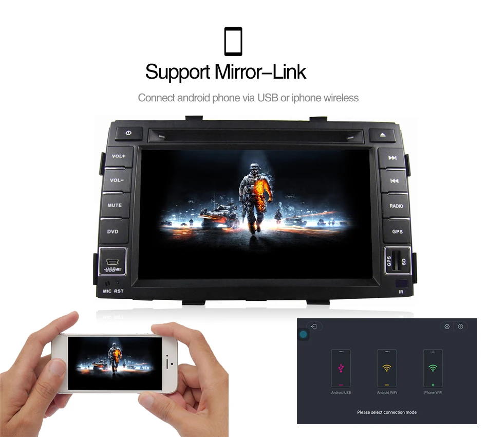 MEKEDE четырехъядерный процессор 2 Гб ОЗУ Android 7,1 Автомобильный gps dvd-плеер для kia Sorento 2009 2010 2011 2012 inlcuding 4G LTE wifi BT Радио Аудио