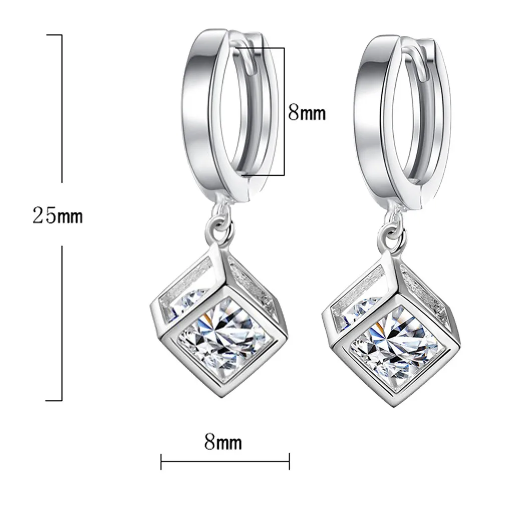 

New Fashion Geometric Stud Earrings For Women Round Design Elegant statement Simple Earrings For Birthday Wedding Gift 3.4#30