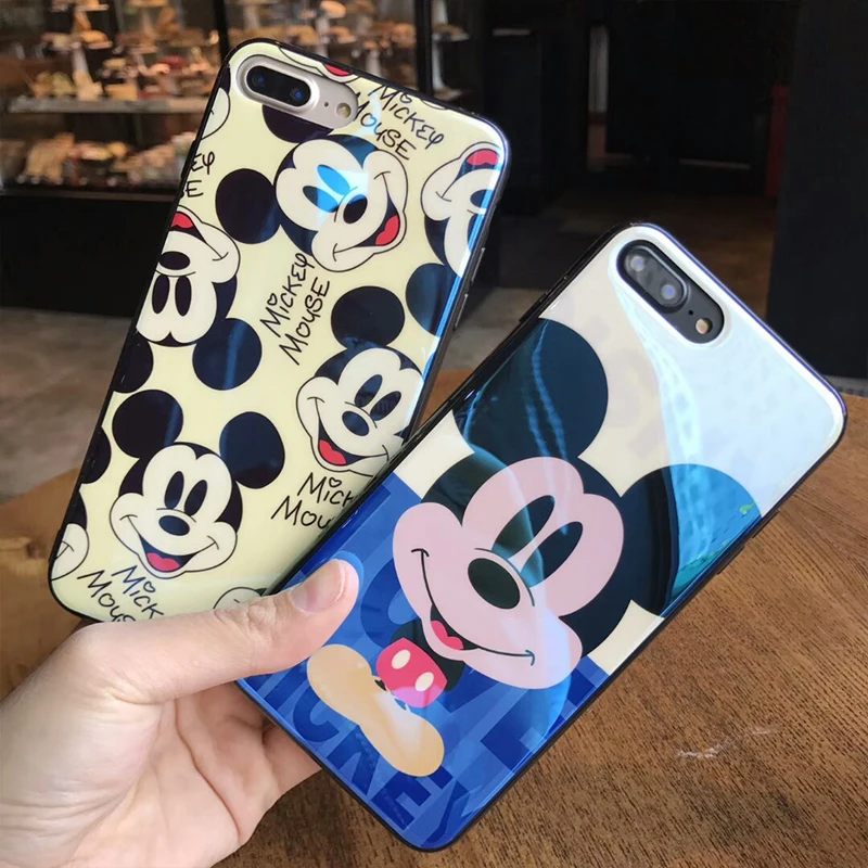 Моды Blu Ray Микки мобильный Телефонные Чехлы для iPhone 7 Plus 8 плюс мягкий силиконовый