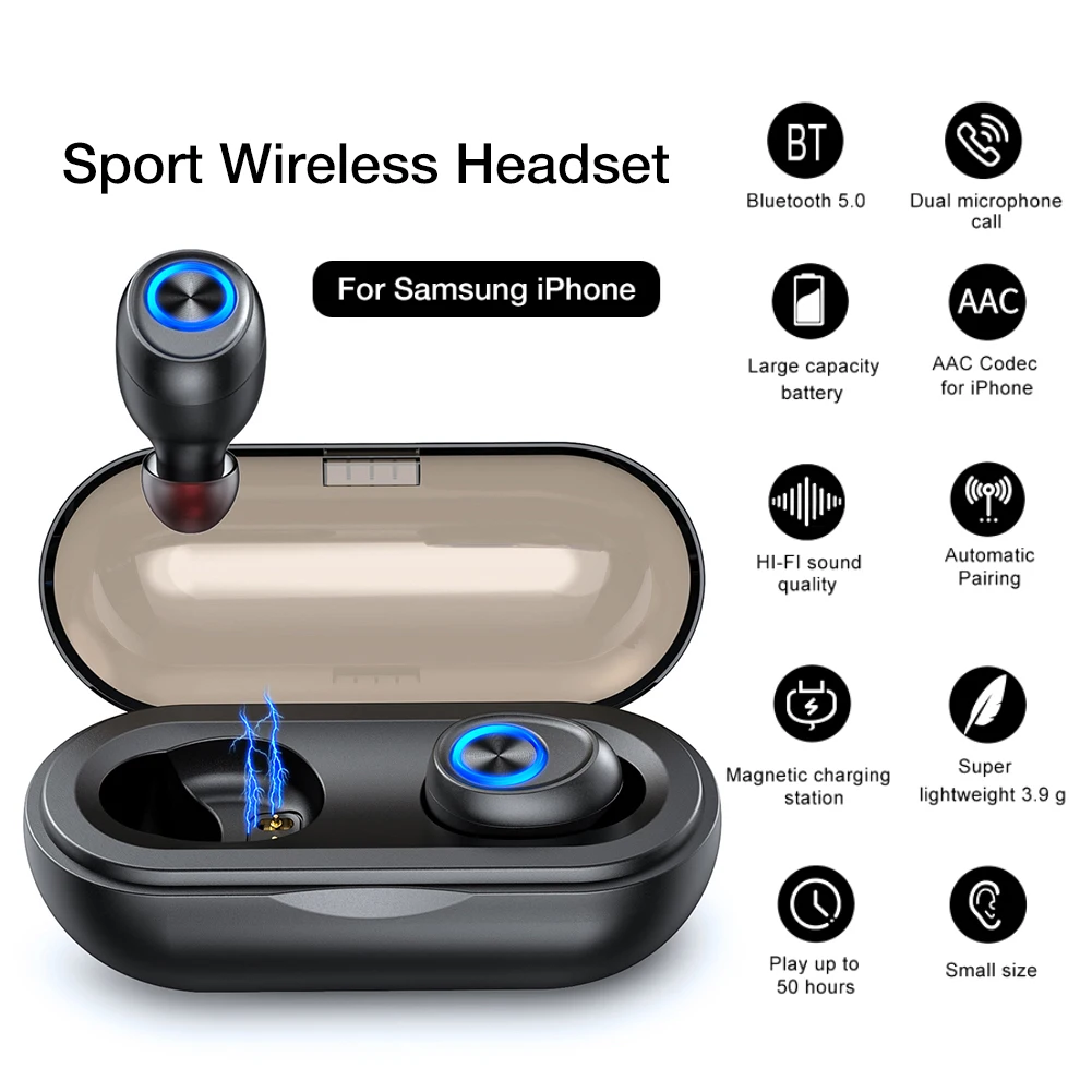 ANOMOIBUDS IP010 беспроводные Bluetooth наушники TWS высокое качество звука фитнес шумоподавление портативный светильник мини-вкладыши с микрофоном