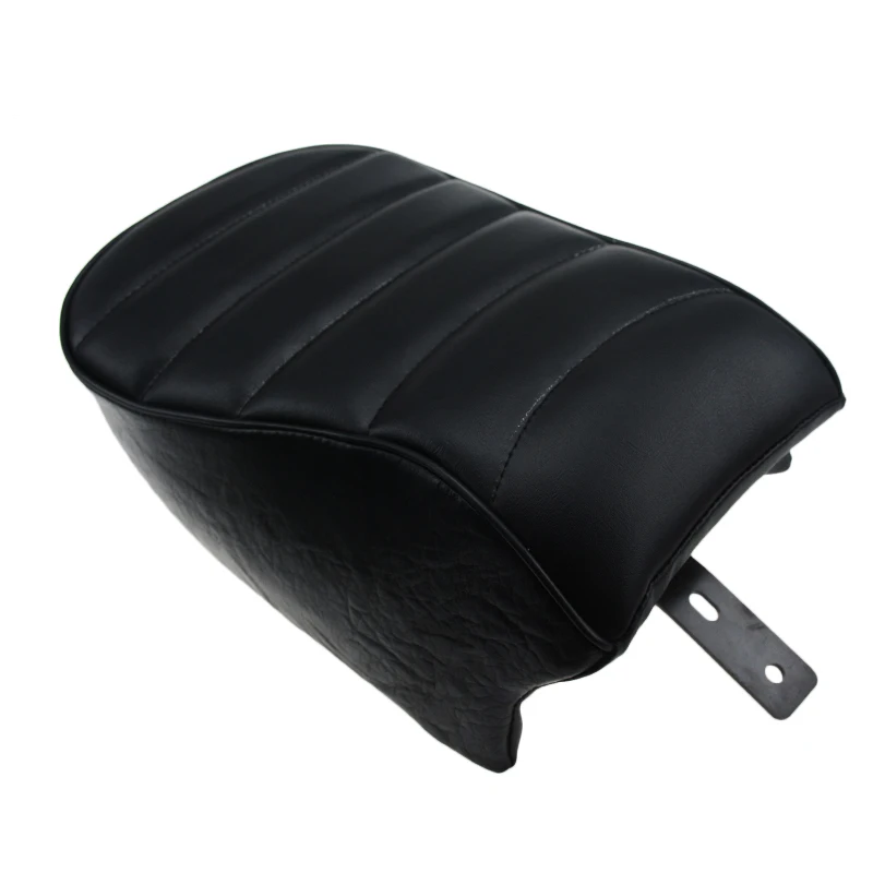 Новое кожаное заднее ПАССАЖИРСКОЕ СИДЕНЬЕ в черную полоску для мотоцикла Harley