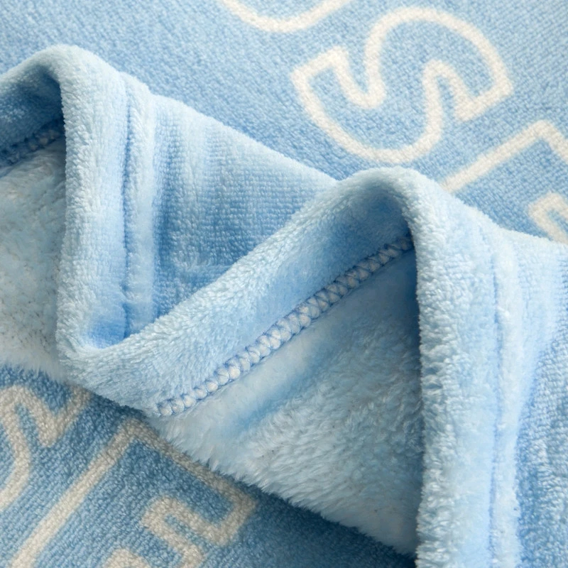 Мягкое фланелевое одеяло с мультяшным изображением голубого Микки Мауса Детское