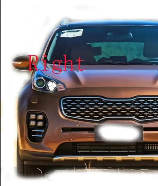 Right Для Kia SPORTAGE kx5-2018абажур фары крышка объектива стеклянная лампа Защита фар пластиковая защита объектива Защита - Цвет: Right