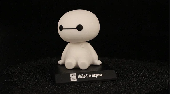 NO BOX 1 шт. Большой Герой 6 игрушка бэймакс модель куклы figma 12 см Прекрасный милый автомобиль голова встряхивание фигурка мир действие-026 - Цвет: NO BOX