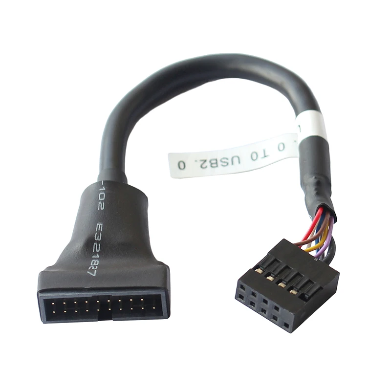 

12CM USB3.0 19pin to USB2.0 9PIN convetor short cable cord